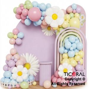 SET DE GLOBOS ARCO XL MARGARITAS COLOR PASTEL XY-08699 LA786 59 UNIDADES